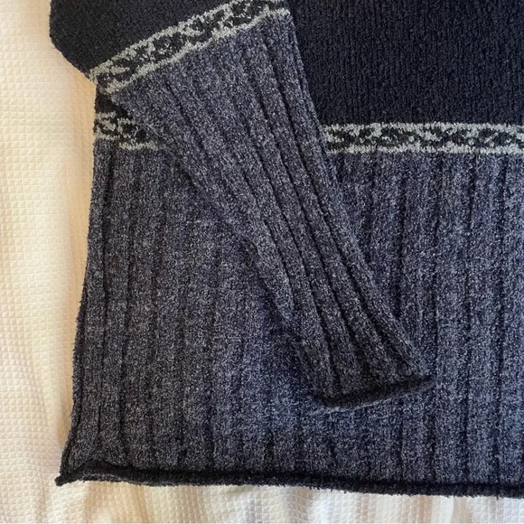 Vintage 90s‎ wool blend V neck  grandpa sweater M - Picture 7 of 8